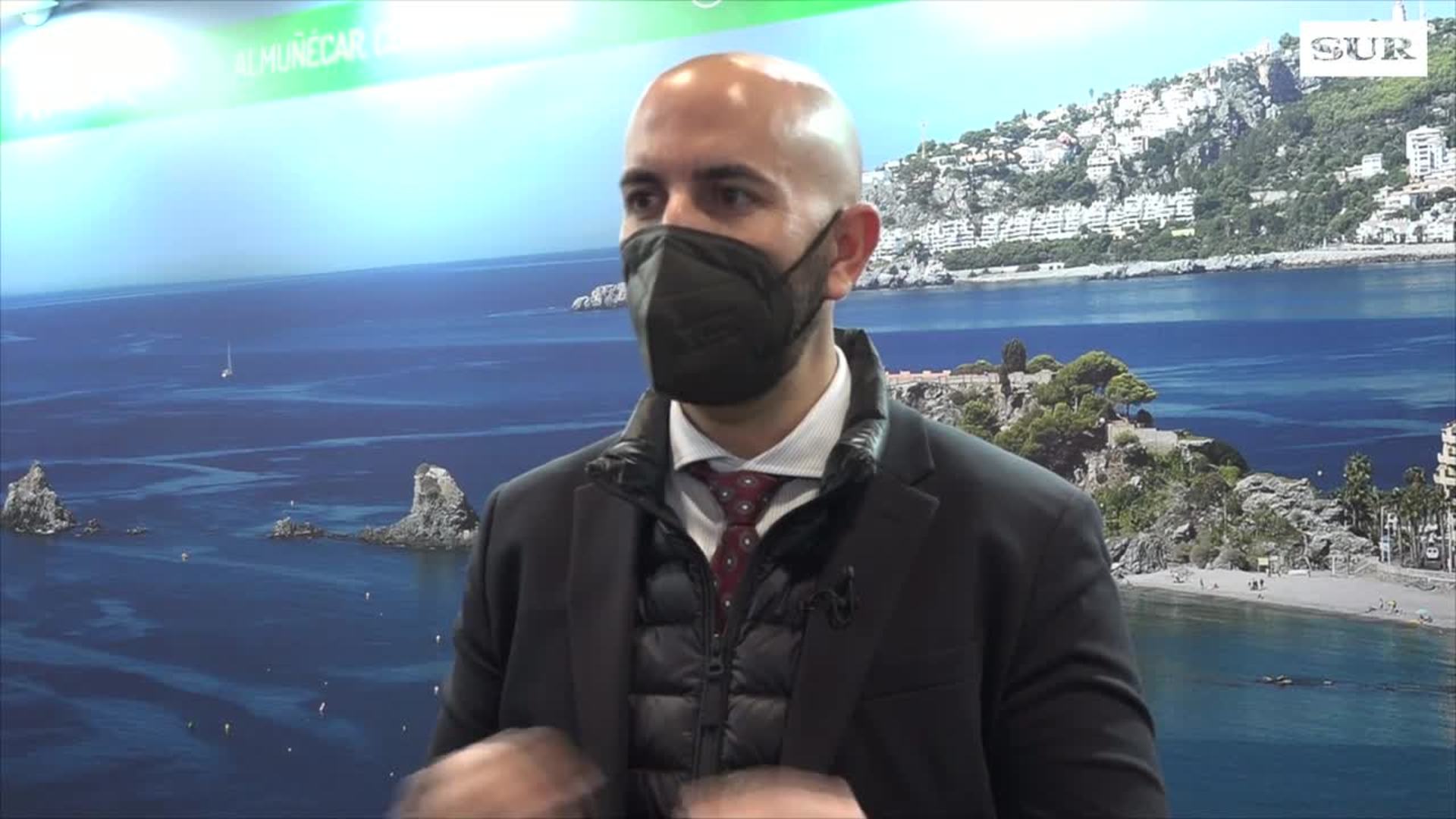 Fitur 2022: Daniel Barbero, concejal de Turismo de Almuñécar, explica el Parque Azul de Vida Submarina