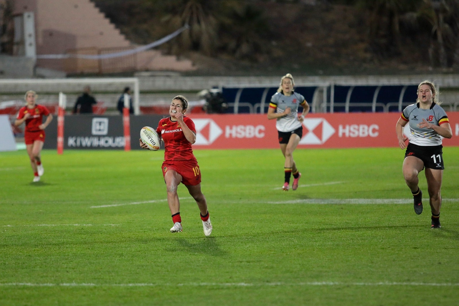 Primera jornada de las Series Mundiales de rugby 7 en Málaga