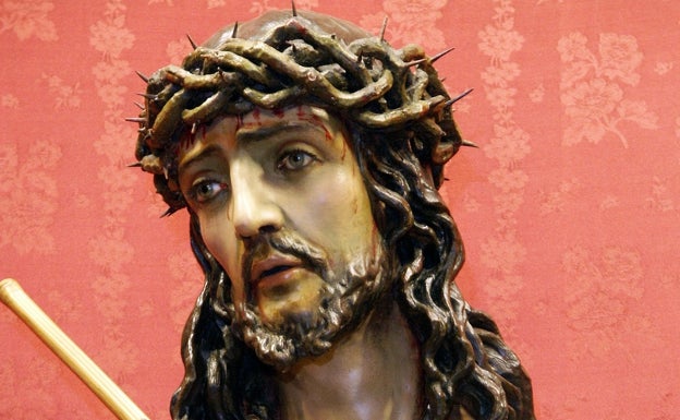 Miñarro acaba la restauración del Cristo Coronado de Espinas de los Estudiantes