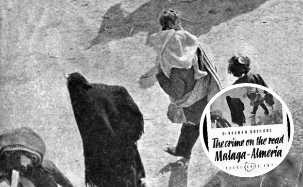 Norman Bethune, relato de La Desbandá en primera línea de fuego