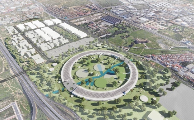 Málaga dibuja un gran anillo para albergar los pabellones de la EXPO 2027 en los terrenos de Buenavista