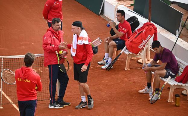 La selección española ya prepara la Copa Davis en Puente Romano