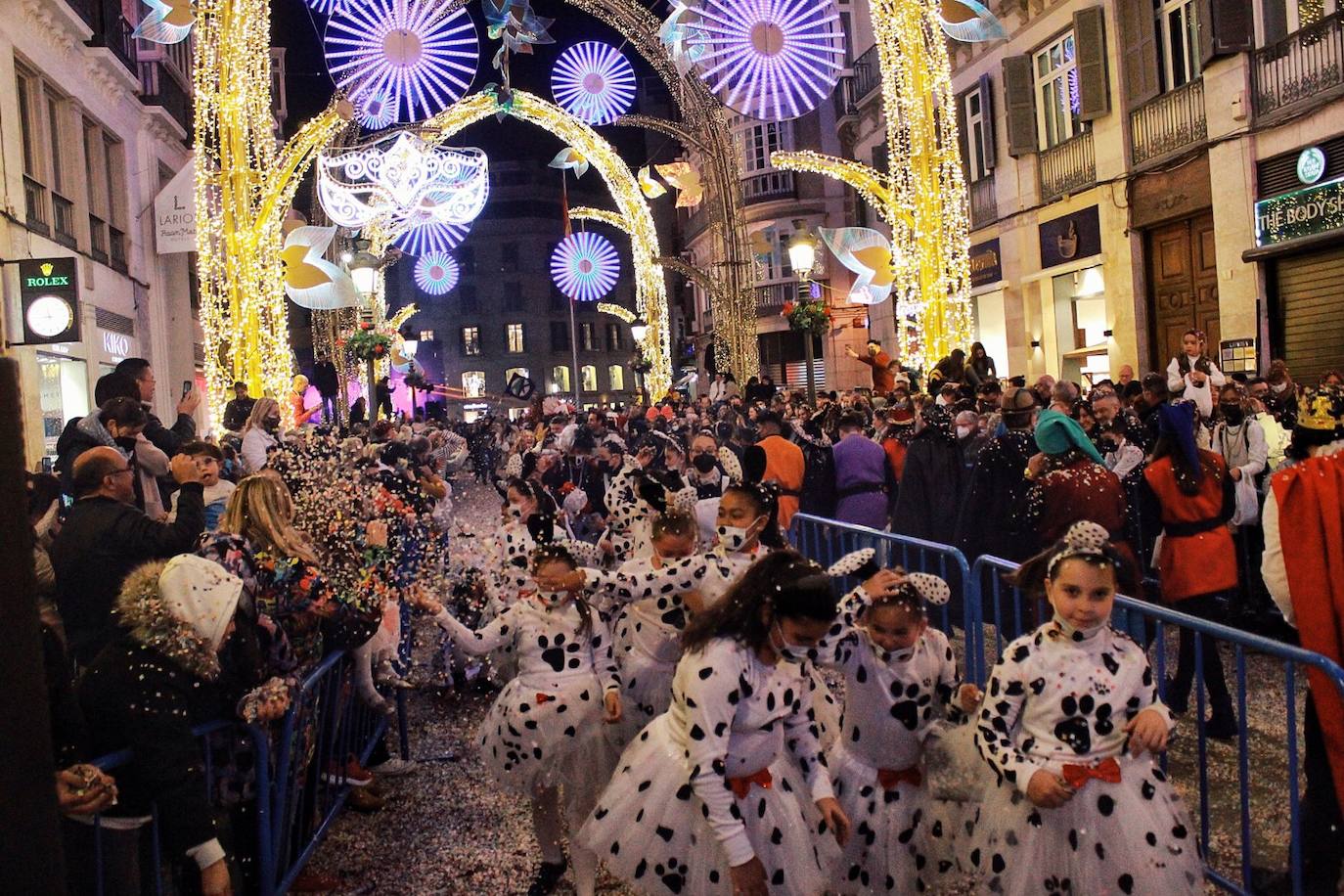 La batalla de las flores del Carnaval de Málaga 2022