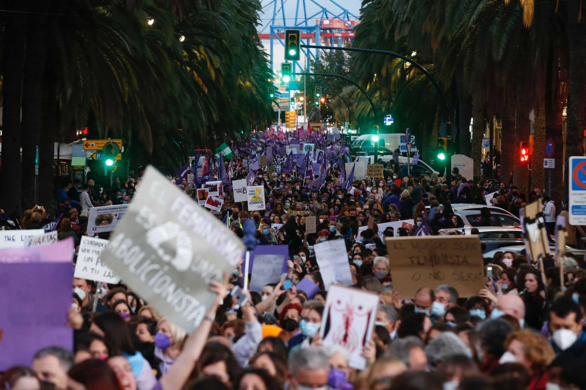 Manifestación en Málaga por el Día Internacional de la Mujer - 8M