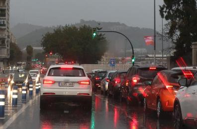 El temporal causa una veintena de incidencias en la provincia de Málaga
