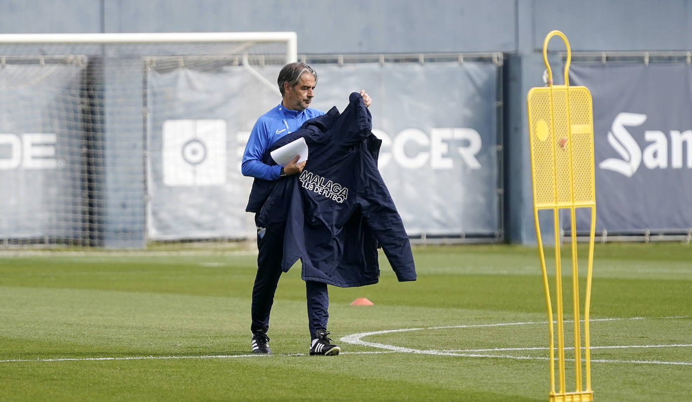 Las imágenes de la jornada en el entrenamiento del Málaga