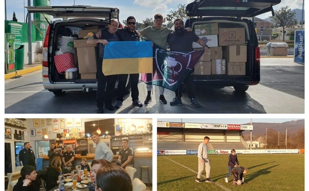 La odisea solidaria del Club Rugby Málaga