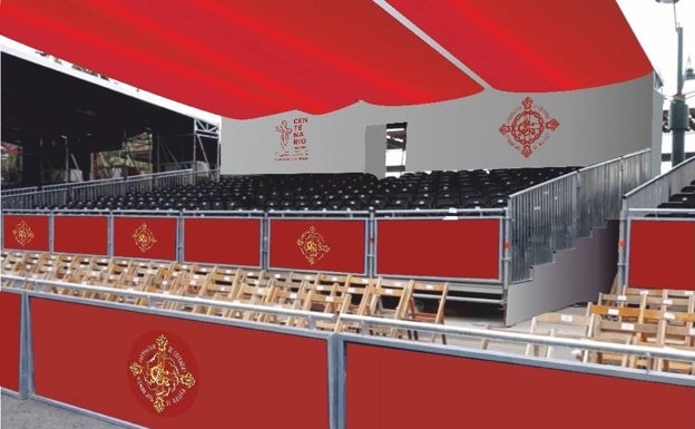 Así serán las tribunas del recorrido oficial de la Semana Santa en Málaga