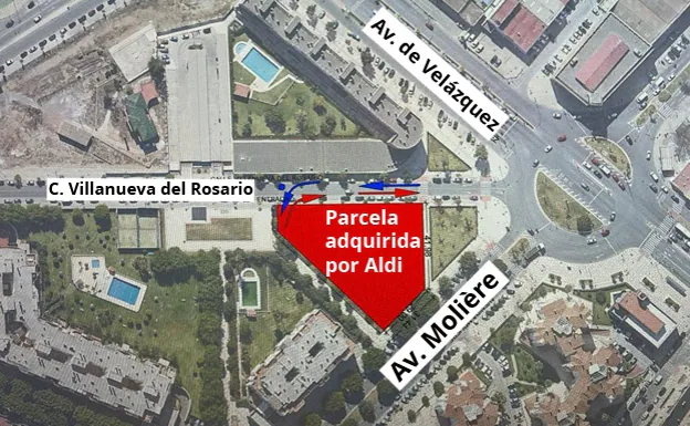 Aldi proyecta un nuevo establecimiento en Málaga junto a la avenida de Moliere