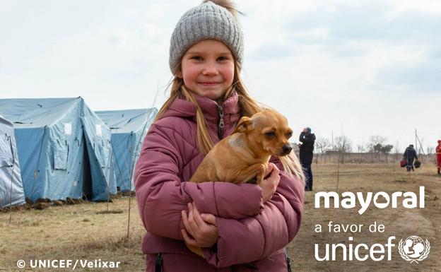 La empresa malagueña Mayoral colabora con Unicef para ayudar a las familias ucranianas afectadas por la guerra