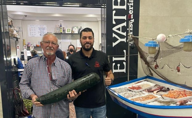 Un vecino de Vélez-Málaga cultiva un calabacín de récord: mide 72 centímetros y pesa 7,5 kilos