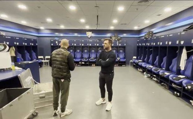 Guede trabaja ya en La Rosaleda con su nuevo equipo