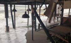 El temporal causa daños en el chiringuito Trocadero Playa de Marbella