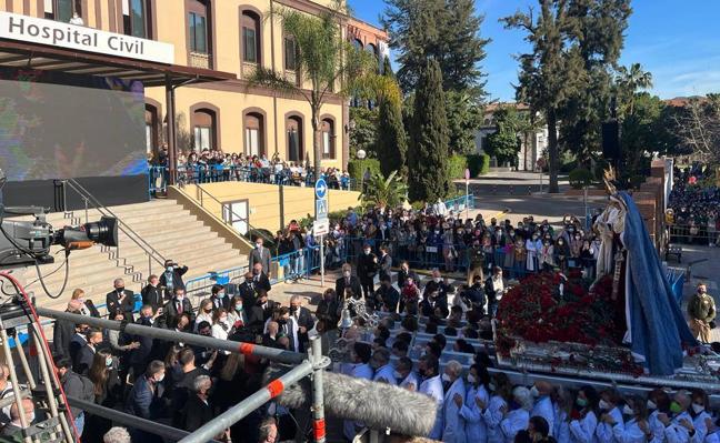 Traslado del Cautivo: acto en el Hospital Civil y saeta de Isabel Guerrero