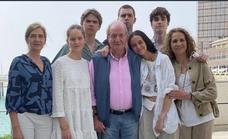 Don Juan Carlos reúne a parte de su familia en Abu Dabi