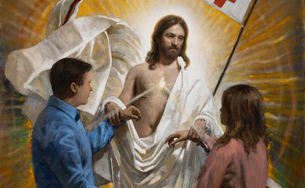 Raúl Berzosa firma el sello de Pascua de Resurrección del Vaticano