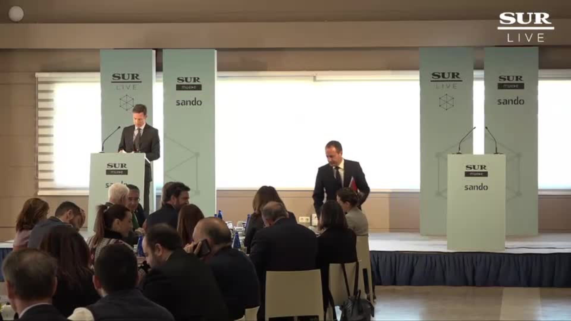 Intervención de Luis Sánchez Manzano, presidente ejecutivo de Sando, en el encuentro SUR con Carmen Crespo, consejera de Agricultura, Ganadería, Pesca y Desarrollo Sostenible