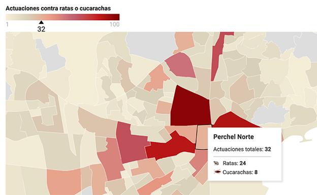 Las plagas de ratas y cucarachas en Málaga, barrio a barrio