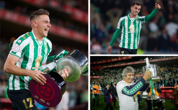 El Málaga felicita a los exmalaguistas del Betis por la conquista de la Copa del Rey