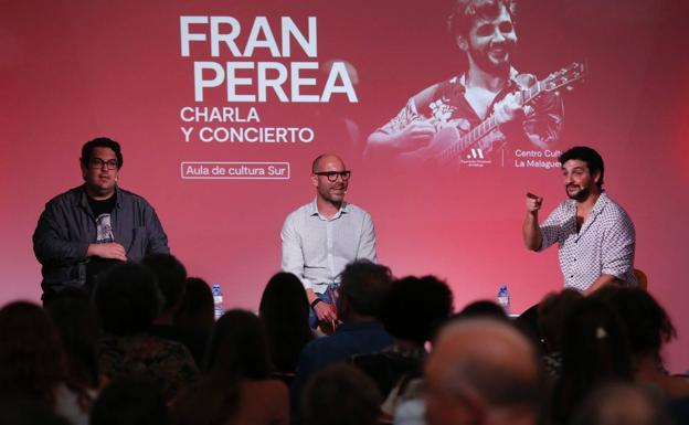 Así ha sido el repaso de Fran Perea a su carrera en el Aula de Cultura de SUR