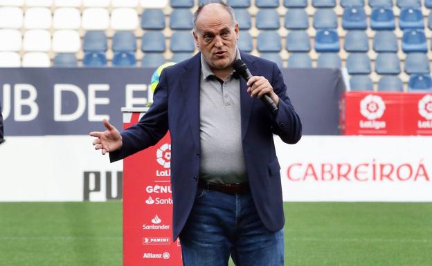 Tebas: «No me imagino al Málaga fuera de Segunda, pero esto es deporte»