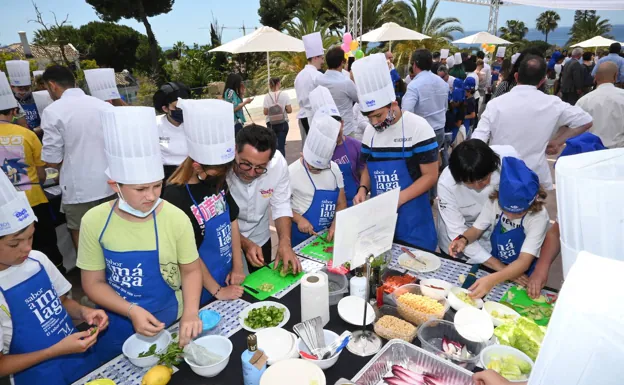 Diversión y alimentación saludable en los talleres de Chefs for Children celebrados en Marbella