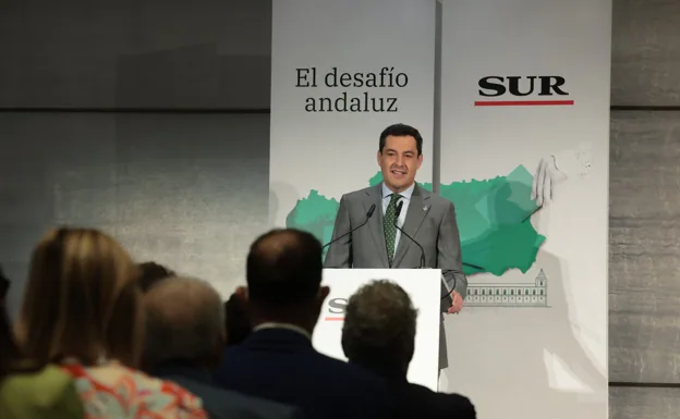 Moreno, esta mañana, durante su intervención en el Foro SUR.