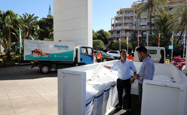 Marbella suma seis nuevos puntos limpios móviles en el término municipal