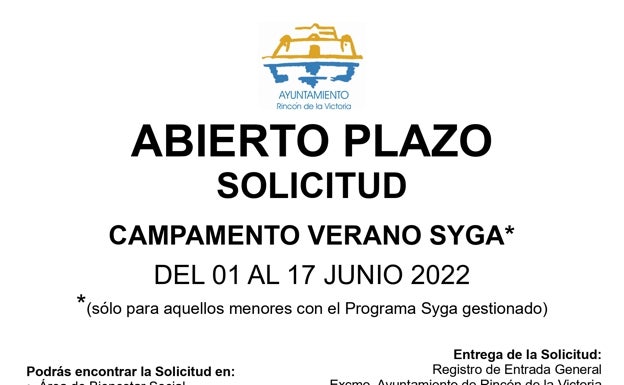 Rincón de la Victoria abre el plazo de inscripción del campamento estival para menores en riesgo de exclusión