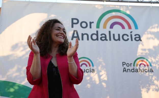 A Inmaculada Nieto le puede la tierra: la candidata por Málaga abre la campaña en Algeciras