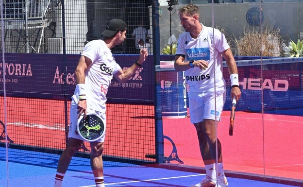 Álex Ruiz y Momo González invitan a soñar al meterse en la semifinal del Master de Marbella de pádel