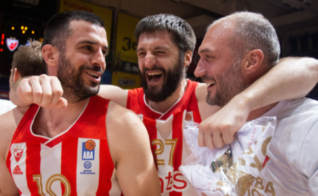 Kuzmic, Markovic y Simonovic, campeones de la Liga Adriática con el Estrella Roja