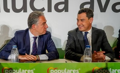 Juanma Moreno no cuenta con Elías Bendodo pero sí con Juan Bravo para su próximo gobierno