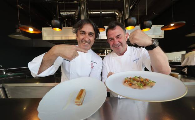 Martín Berasategui y José Carlos García: la primera cena de dos «aprendices»