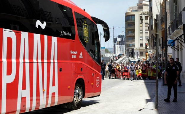 La selección española ya está en Málaga