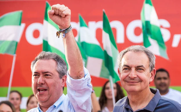 Zapatero exhibe su «orgullo extraordinario» por los presidentes socialistas andaluces