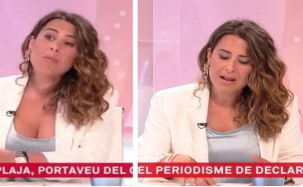 Polémica en TV3 por el escote de la portavoz del Govern