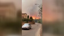 El viento alimenta los incendios en Navarra y Cataluña