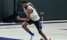 Nzosa sigue su ruta hacia el Draft y entrena con los Sacramento Kings
