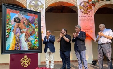 El 'paraíso' cromático de Belda anuncia la procesión Magna de Vélez-Málaga por el 75 aniversario de la agrupación de cofradías