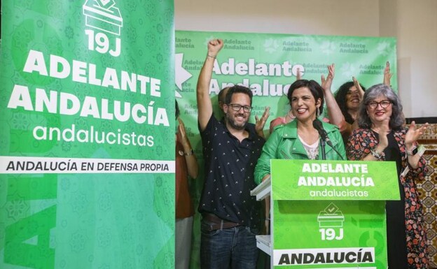 Teresa Rodríguez, candidata de Adelante Andalucía. 