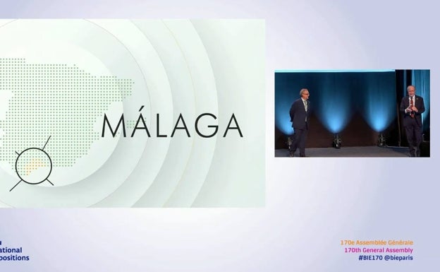 Málaga tira de su potencial turístico y tecnológico para venderse como candidata a la Expo 2027 ante la asamblea de países en París