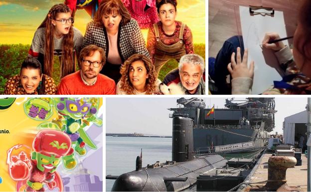Cine, un submarino y más planes con niños en Málaga este fin de semana
