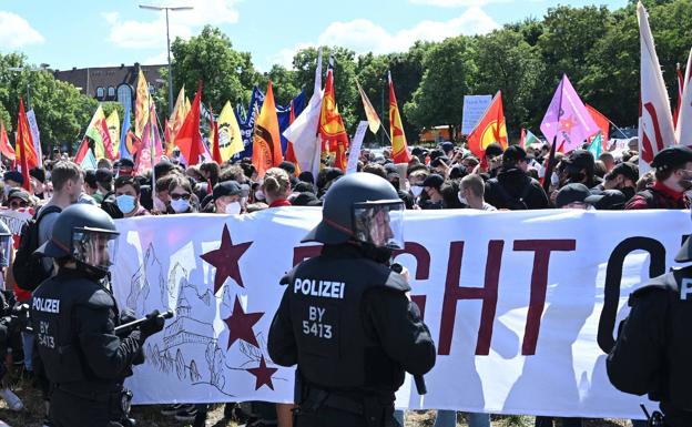 Floja asistencia a la gran manifestación contra la cumbre del G7 en Alemania