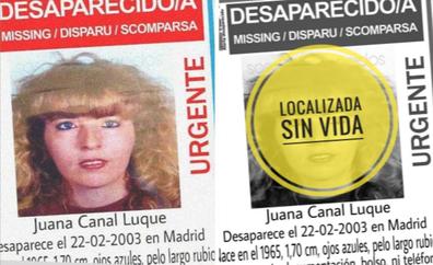 El caso de Juana Canal: encuentran el cadáver de una desaparecida 19 años después