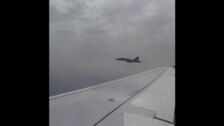 Un caza español escolta a un avión con destino a Menorca por una falsa amenaza de bomba