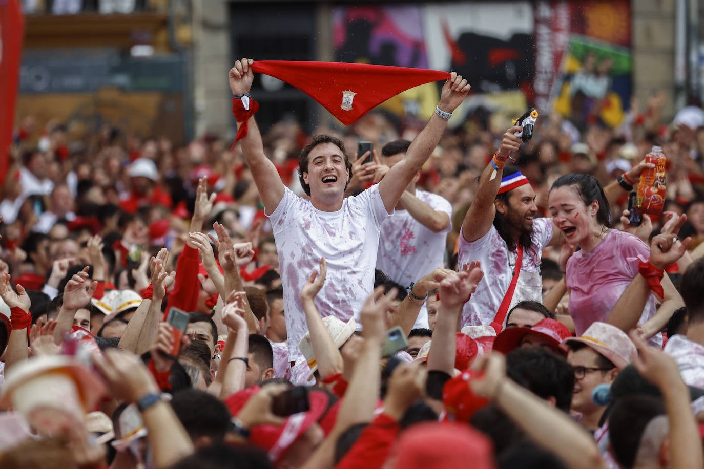 El chupinazo de San Fermín 2022, en imágenes