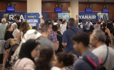 Huelga de Ryanair: 238 vuelos retrasados o cancelados este lunes, 25 de julio