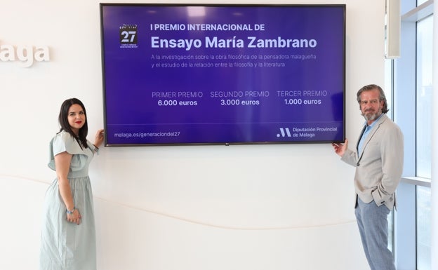 La Diputación convoca el primer Premio Internacional de Ensayo María Zambrano