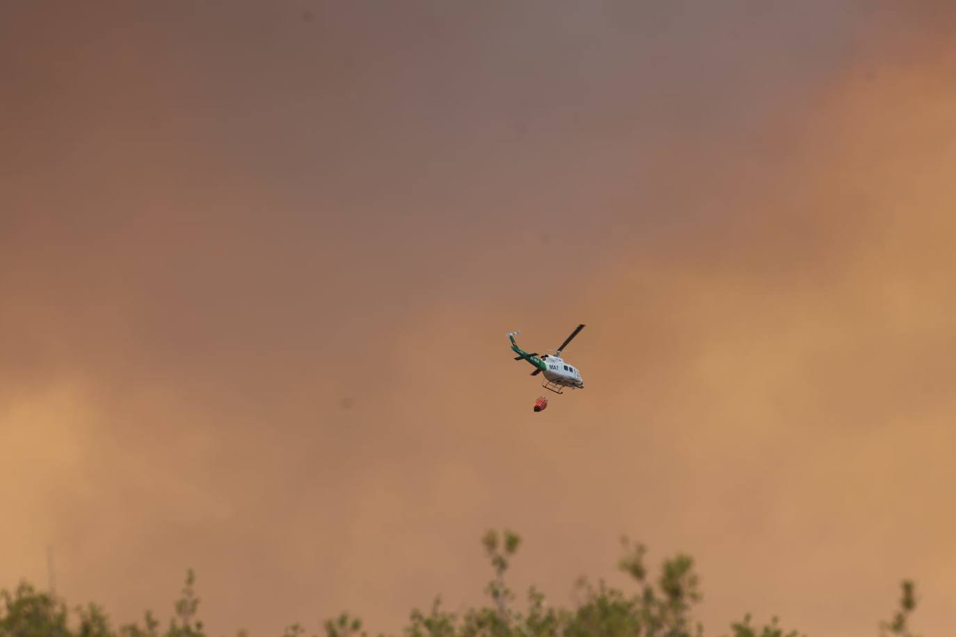 Desalojadas ya 2.300 personas de sus casas por el incendio de Alhaurín el Grande